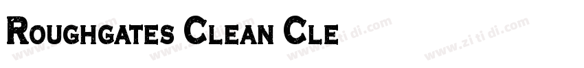 Roughgates Clean Cle字体转换